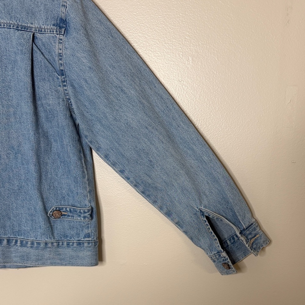 Bill Blass Light Blue Jean Jacket 100% Cotton Size M - Picture 13 of 16